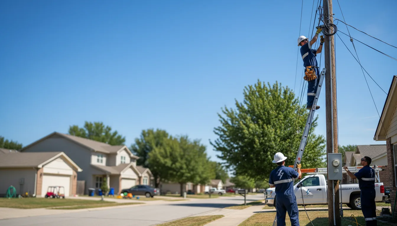 Residential electrician providing installation services in Cary, NC